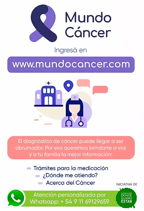 “mundocancer.com” un sitio para pacientes oncológicos y su familia
